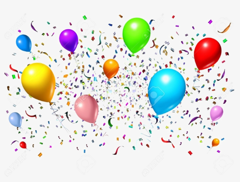 Celebration Free Png Image Party Streamers And Balloons 1024x747