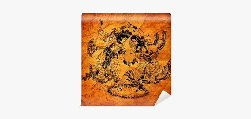 Clipart Stock An Old Radha Paintings Wall Pixers We - Painting, transparent png