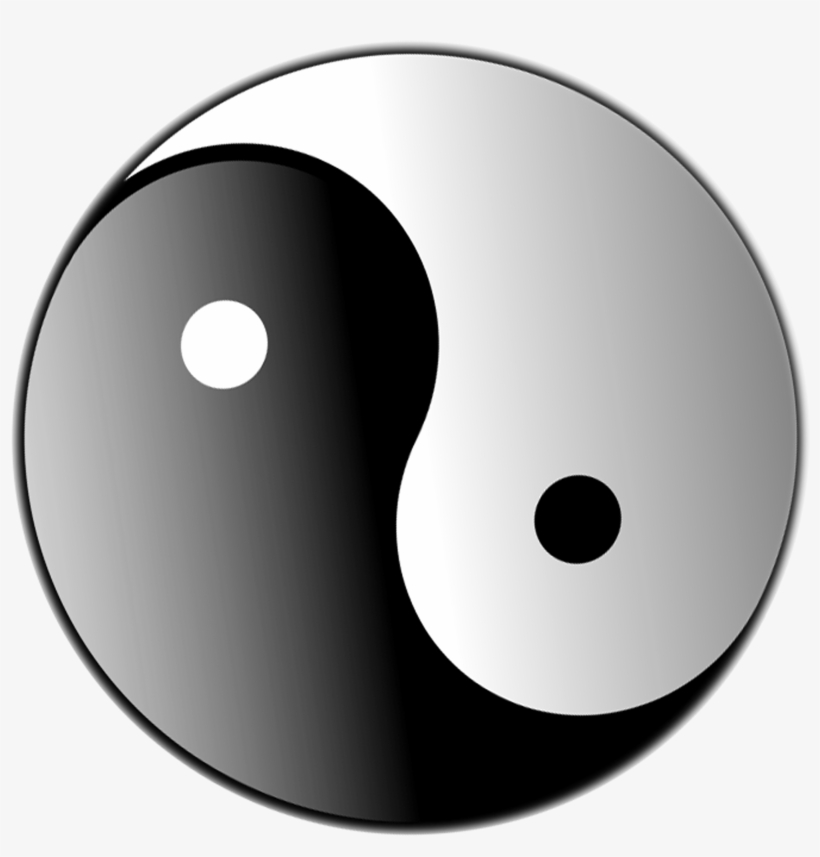 Yin Yang Logo - White And Black Yin Yang Png, transparent png