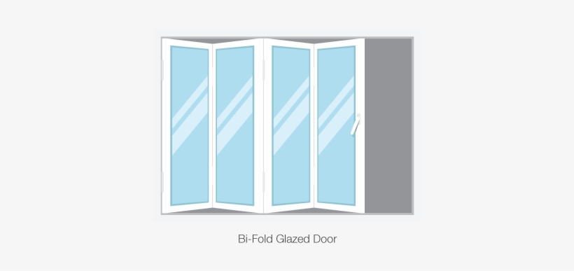 Bi-fold Glazed Door - Sliding Door, transparent png