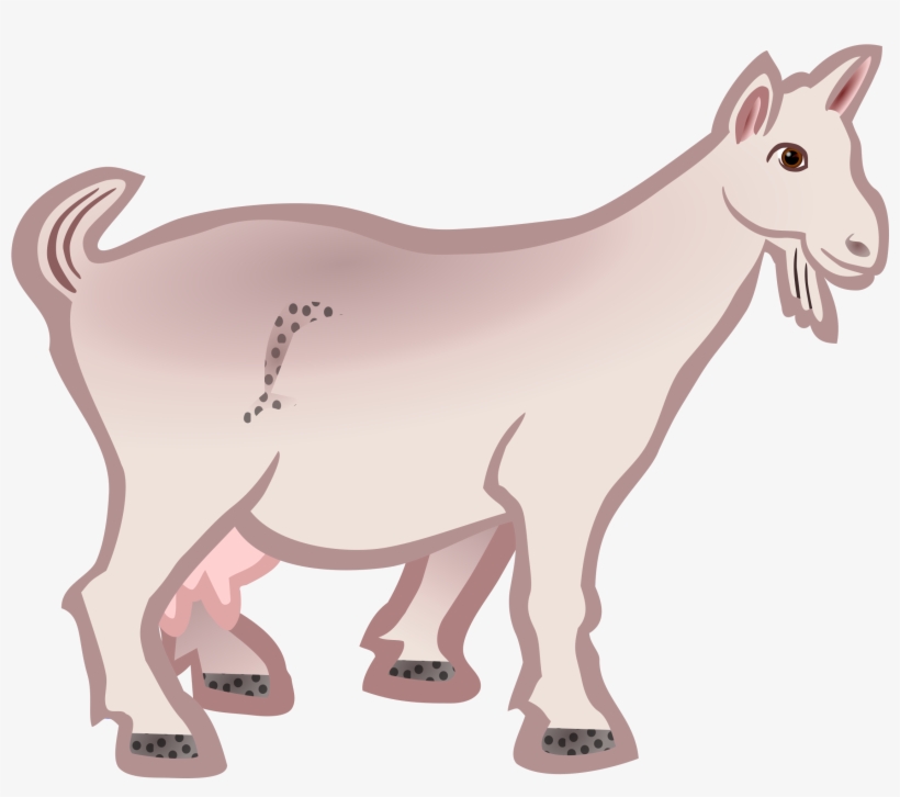 Goat Clip Art Black And White, transparent png