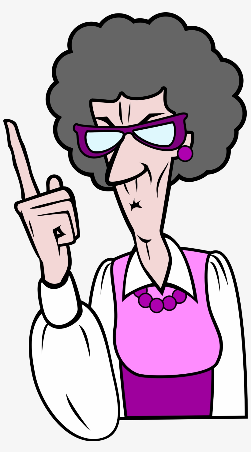 Lady Finger Clipart Png - Old Woman Clipart, transparent png