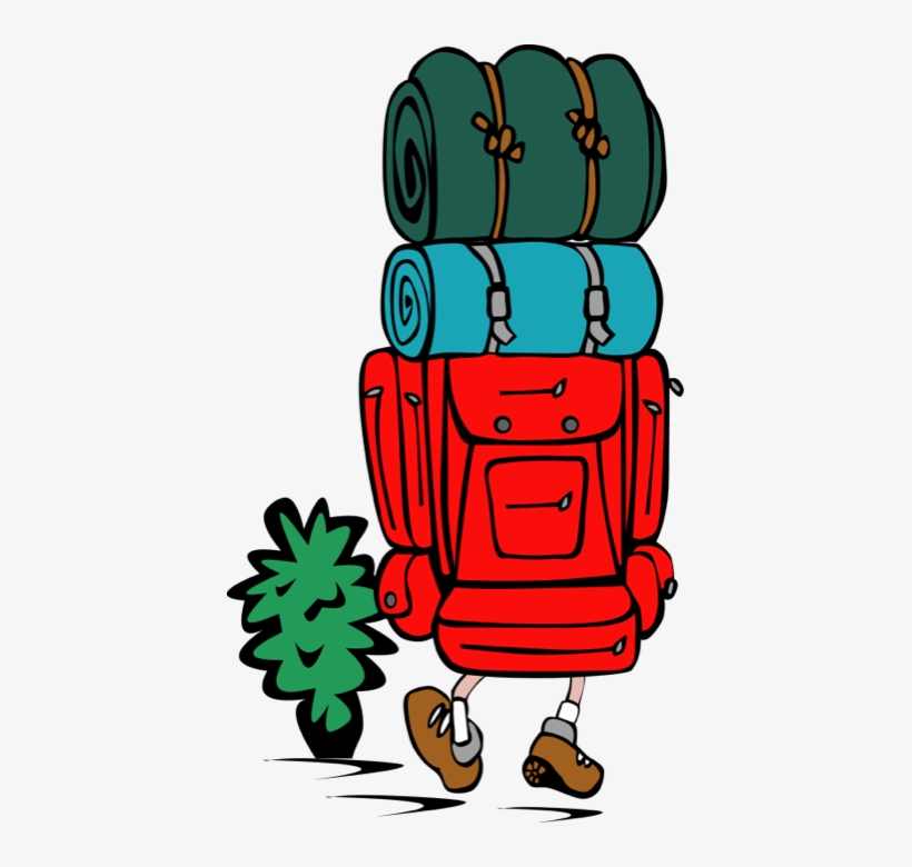 Backpacker Heavy Load Clip Art, transparent png