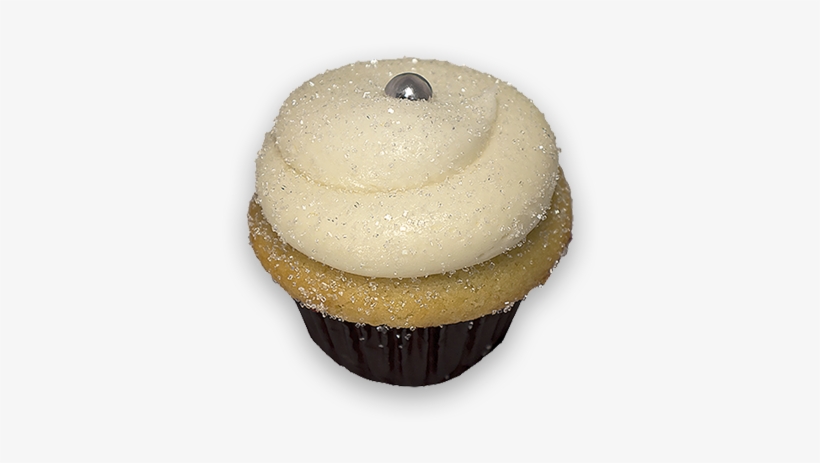 A Delightfully Light And Airy Champagne Cake, Paired - Cupcake, transparent png