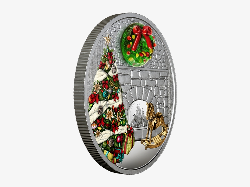 Pure Silver Coloured Coin - Christmas Stocking, transparent png