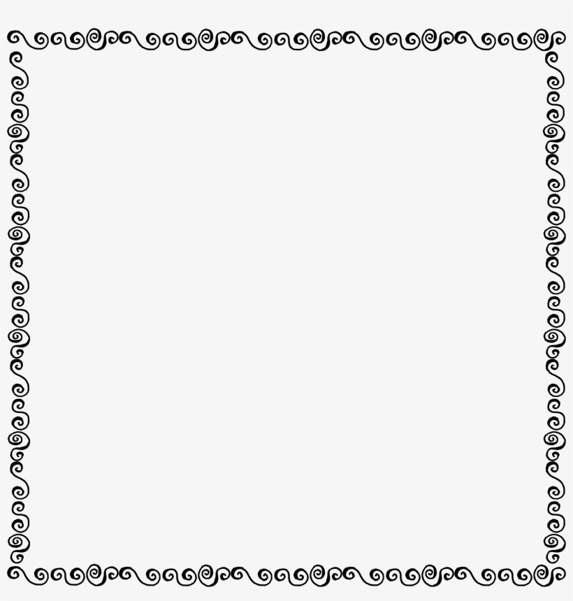 Border Overlays Png - Border Black And White Png, transparent png