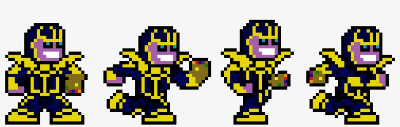 Thanos - Pixel Art Real Thanos, transparent png
