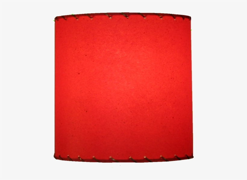 8 Inch Lamp Shade Small Drum Red Fiberglass Parchment - Art Paper, transparent png