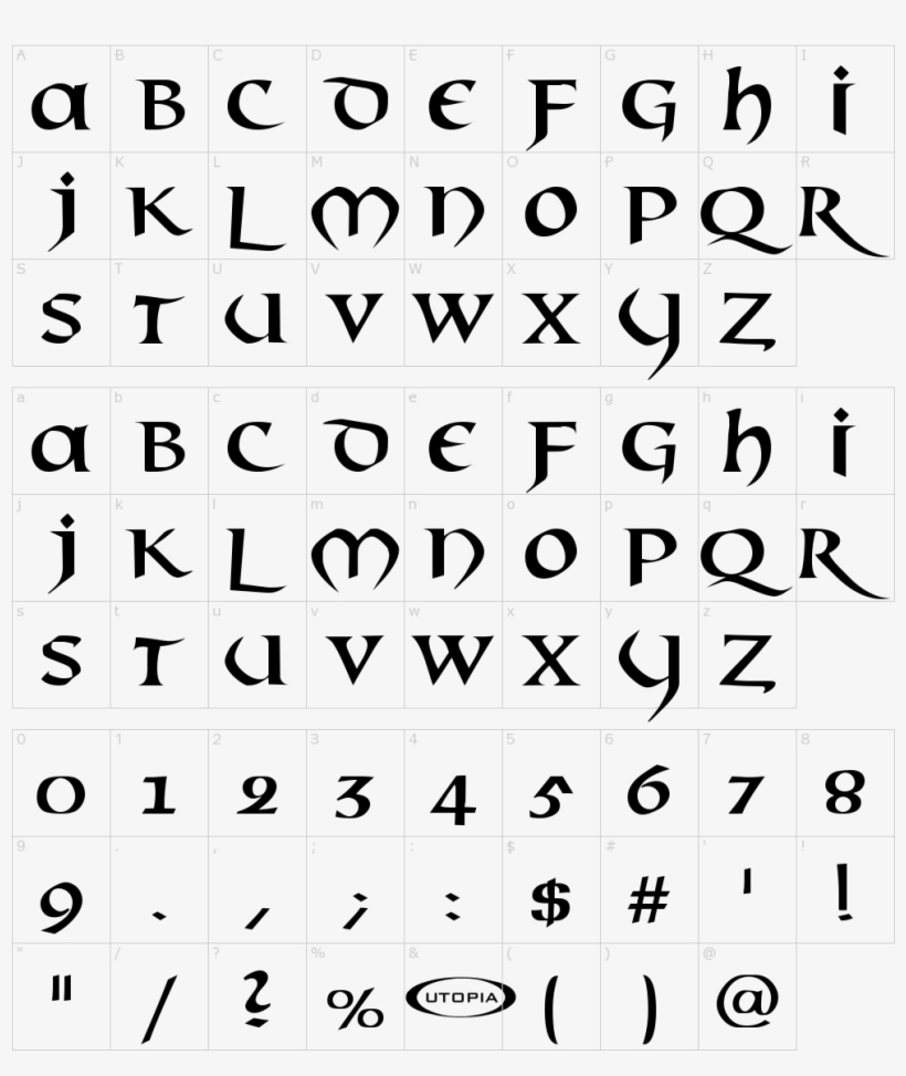 Caractères De La Police D - Font, transparent png