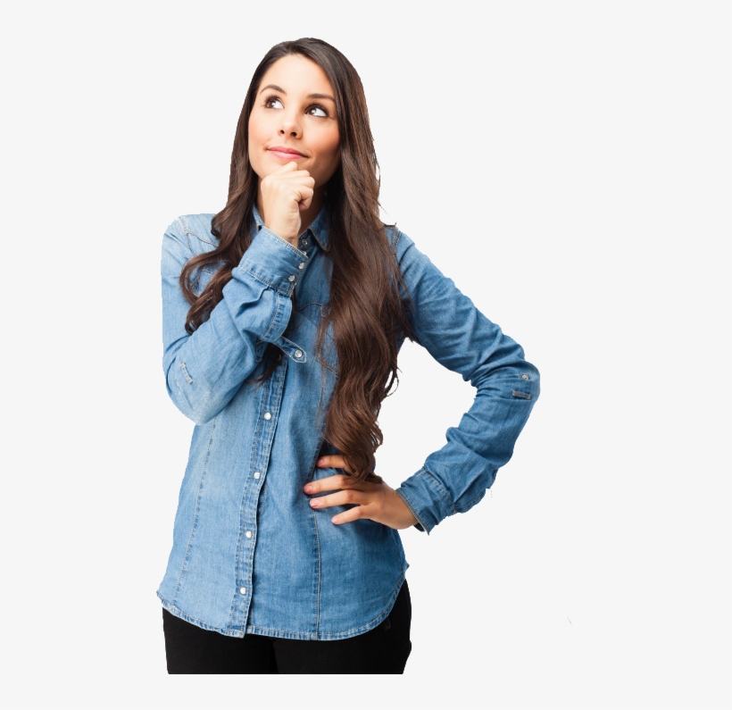Thinking Woman Png Hd - Thinking Women Png, transparent png
