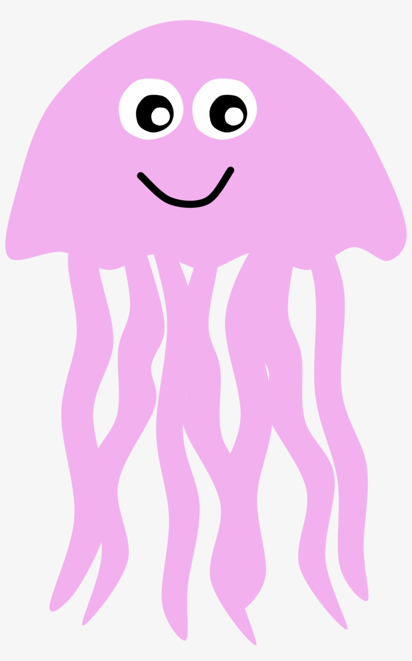 Jelly Clipart Blue Jellyfish - Cartoon Jellyfish Transparent, transparent png