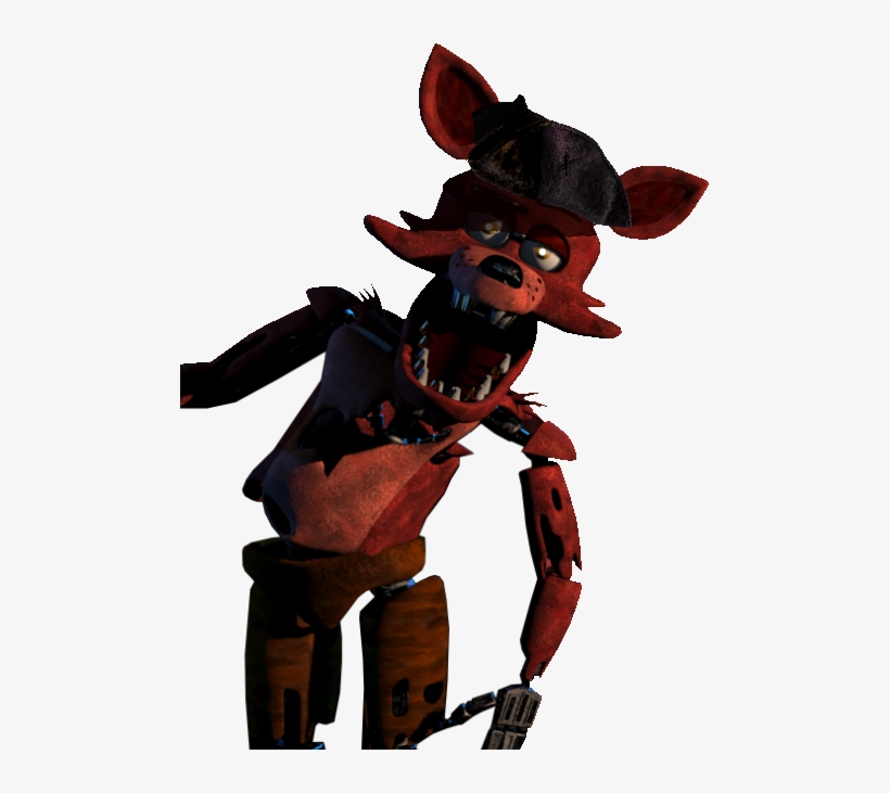 Imagefoxy Has A Pirate Hat Now - Fnaf 1 Nightmare Foxy, transparent png