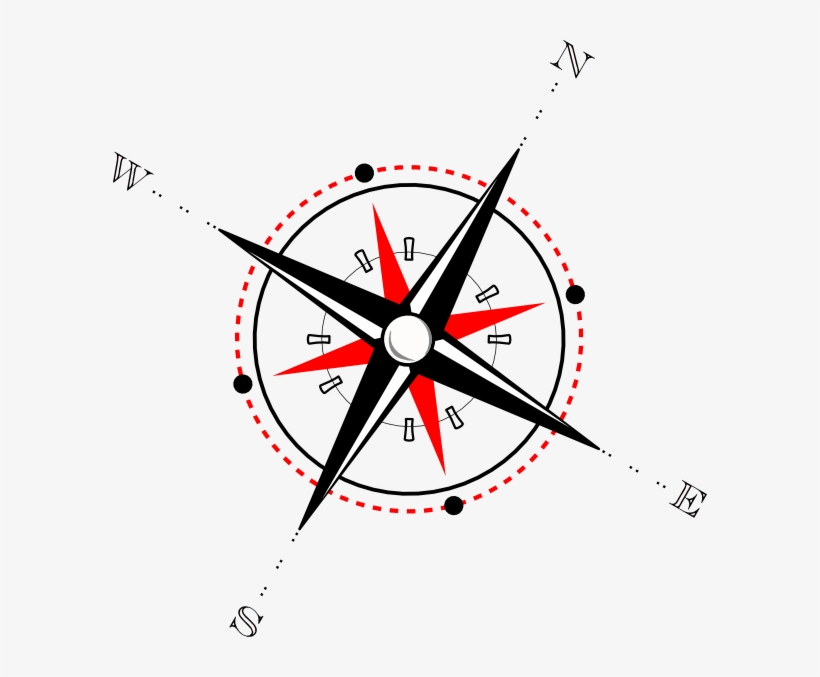 Red Black Compass Svg Clip Arts 594 X 597 Px, transparent png