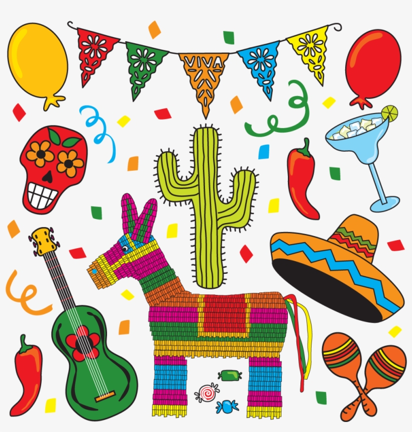 115 Images About Mexico ♥ On We Heart It - Fiesta Clip Art, transparent png
