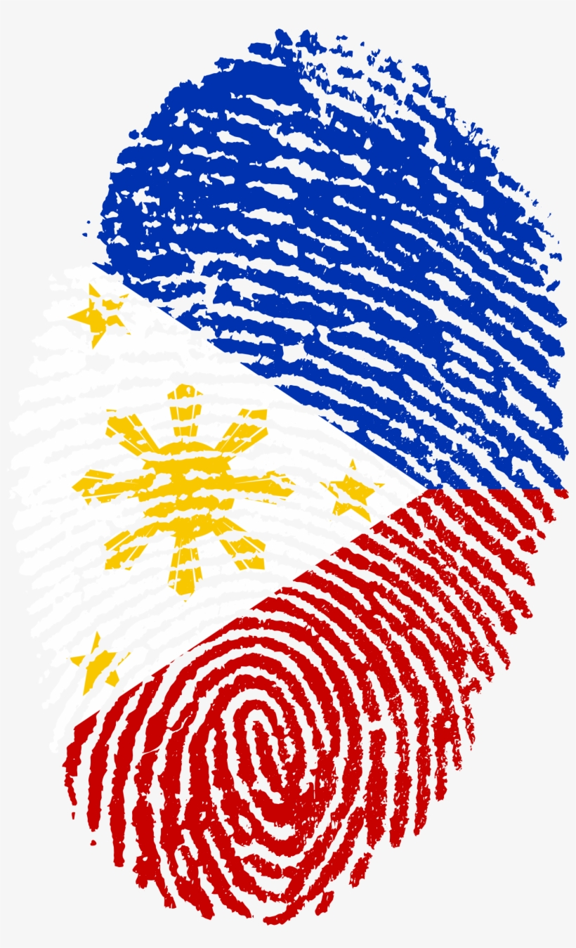 Philippines Flag Fingerprint 652971 - Philippine Flag Finger Print, transparent png