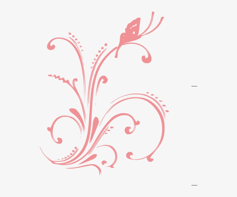 Coral Swirl Floral Clip Art At Clker - Coral Vector Png Design, transparent png