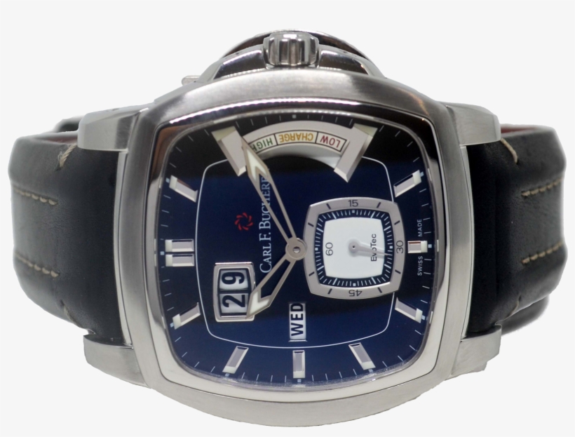 Bucherer Patravi Evotec Day Date Power Reserve - Carl F. Bucherer 'patravi' Black Dial Black Strap Power, transparent png