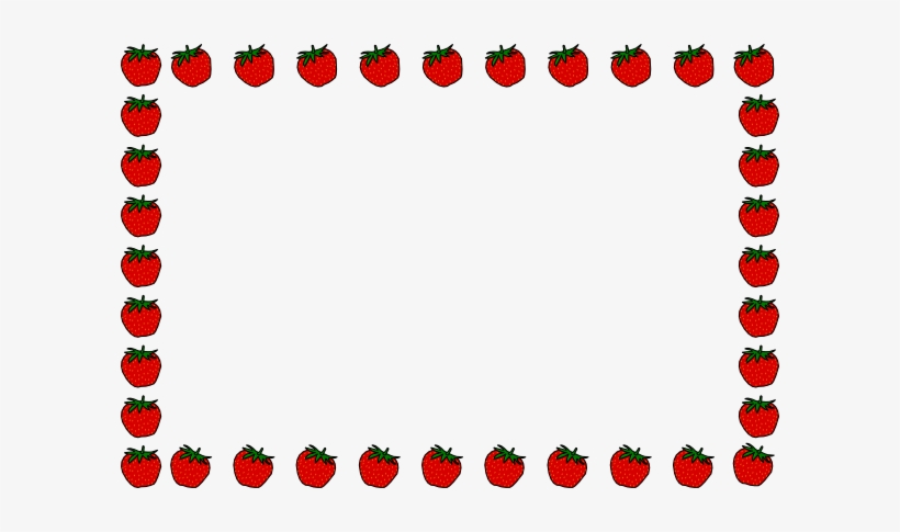 Border Panda Free Images Strawberryclipartborder - Clip Art, transparent png