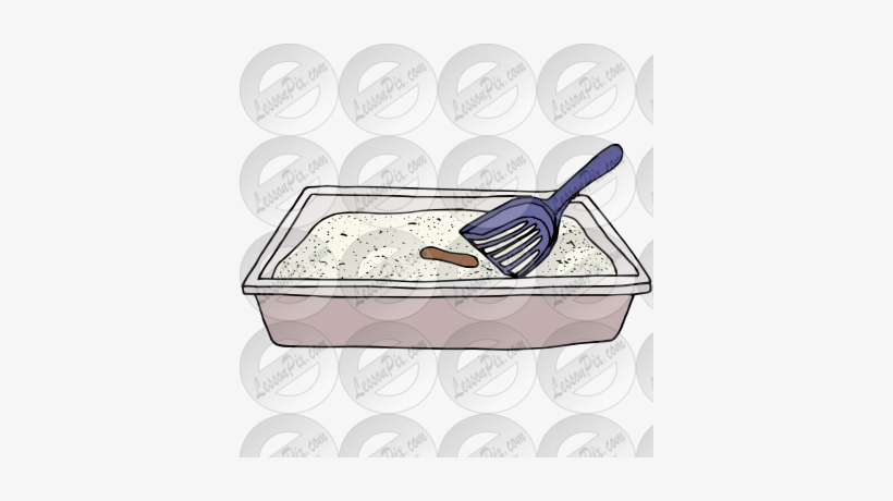 Cat Clipart Cooking - Litter Box, transparent png