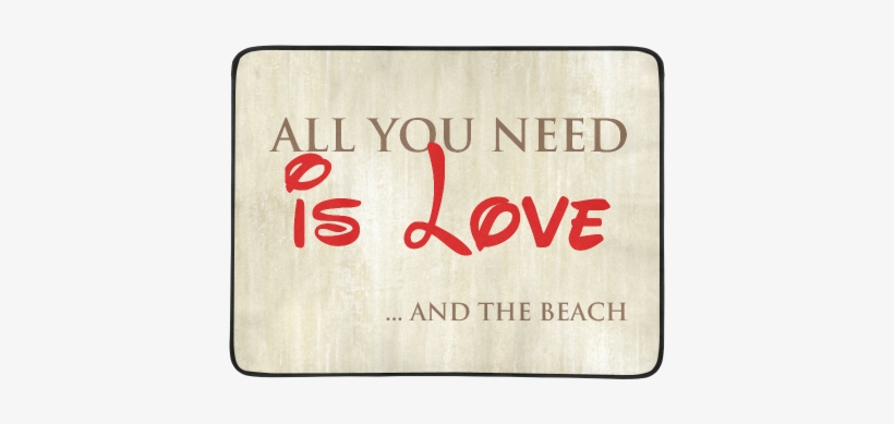 Grunge Texture Stone A Love Message Beach Mat - Brice, transparent png