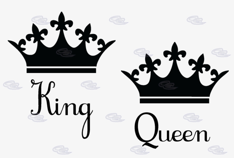 Queen Crown Silhouette At Getdrawings - King And Queen Crown Png, transparent png