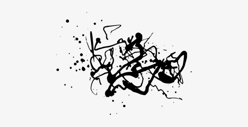 Black And White Ink Blot Test Rorschach Test India - Clip Art Ink Blot Clear, transparent png
