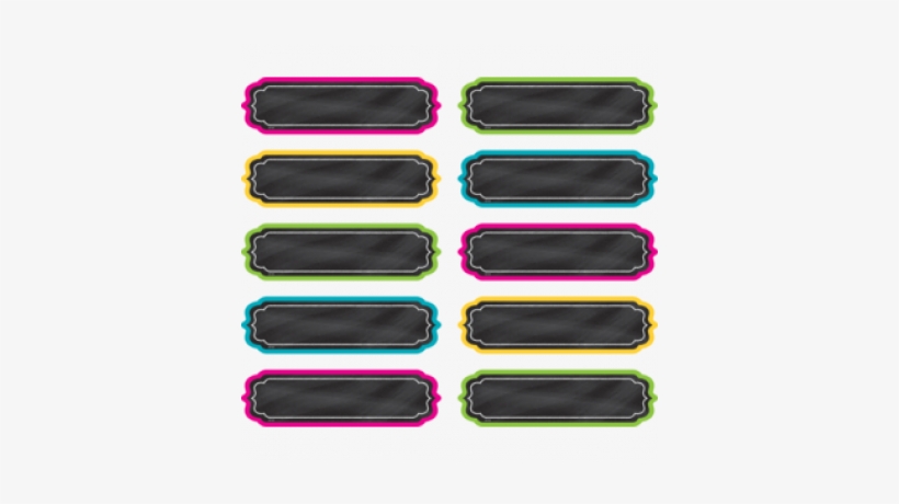 Chalkboard Brights Labels - Fan, transparent png