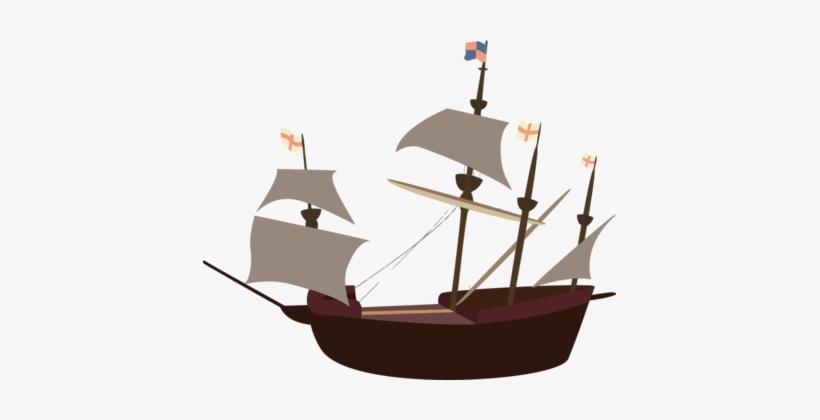 Pirate Ship Boat Drawing Download - ! 5'x7'area Rug, transparent png