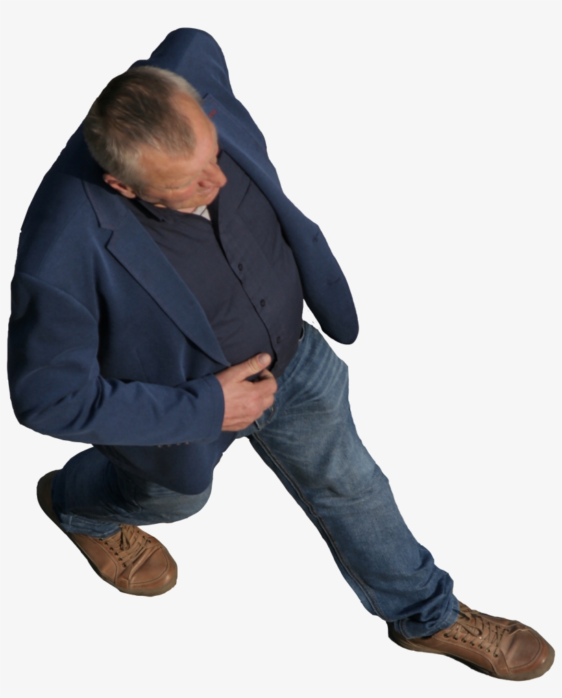 2d People - Sitting Old People Png, transparent png