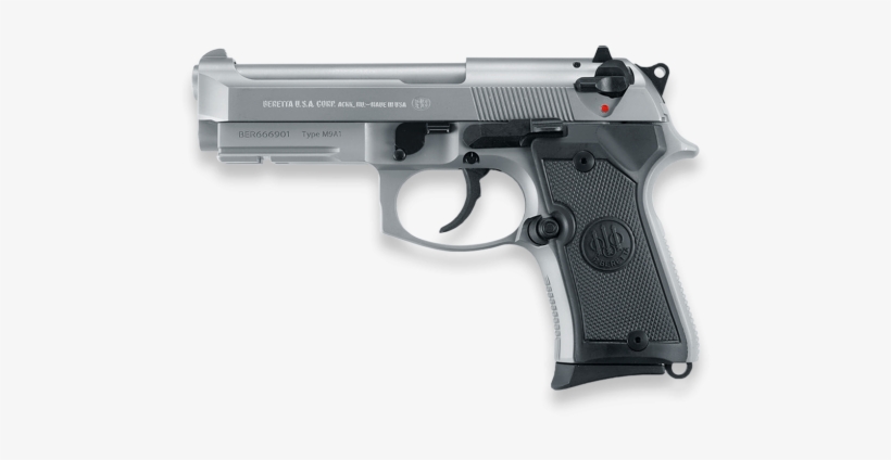 92 A1 Pistol, Compact With Rail, Stainless Steel - Beretta 92a1 Inox Canada, transparent png