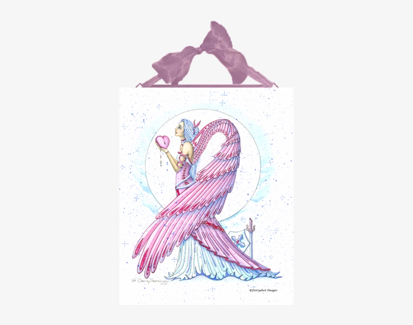 Breast Cancer Angel Ceramic Tile Plaque - Warrior Fighting Cancer, transparent png