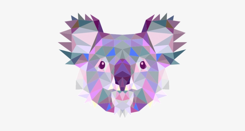 Awesome Pics - Koala Geometric Png, transparent png