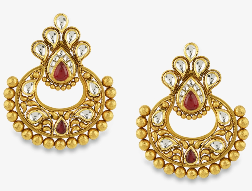 Gold Jewellery Online - Gold Ear Ring Png, transparent png