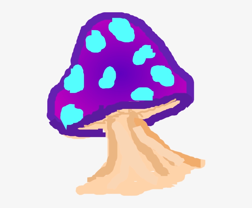 Mushroom Clipart Purple Mushroom - Purple Mushroom Clipart Transparent, transparent png
