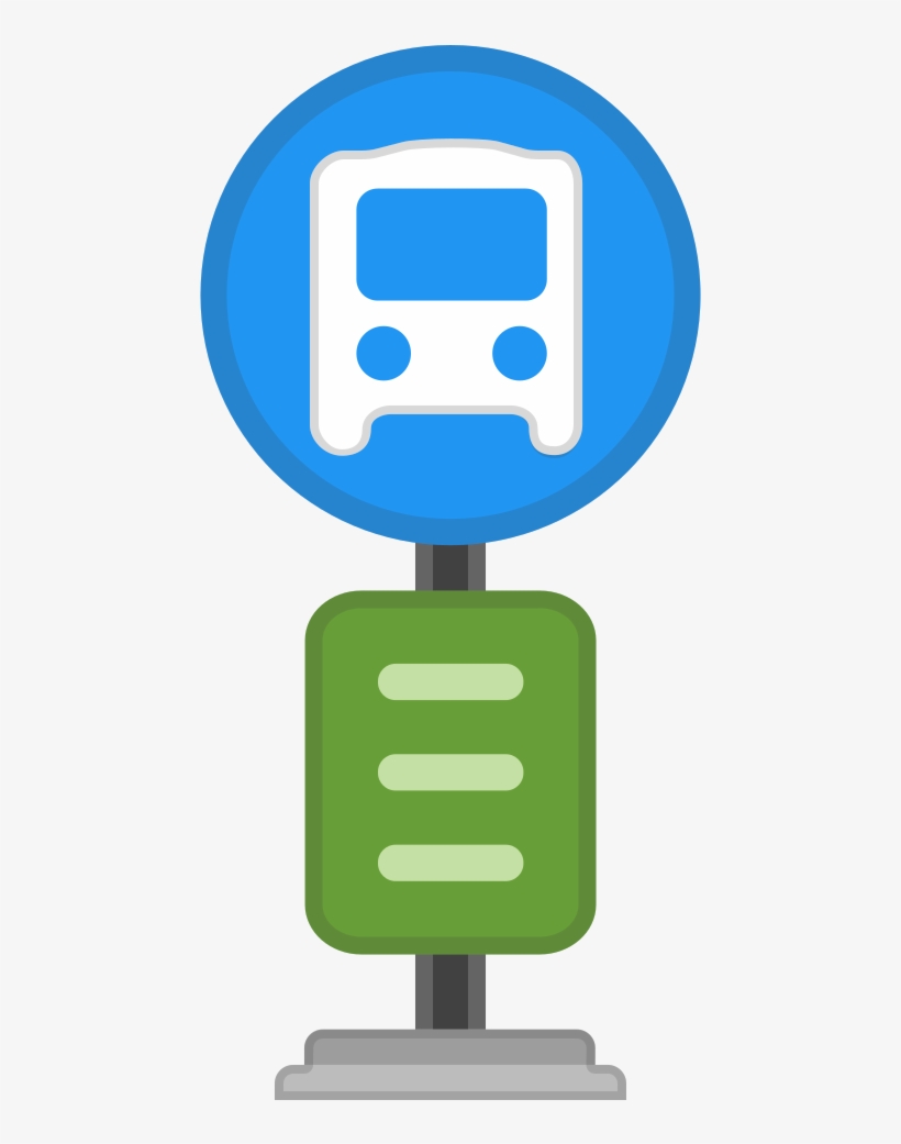 Bus Stop Icon - Bus Stop Emoji, transparent png