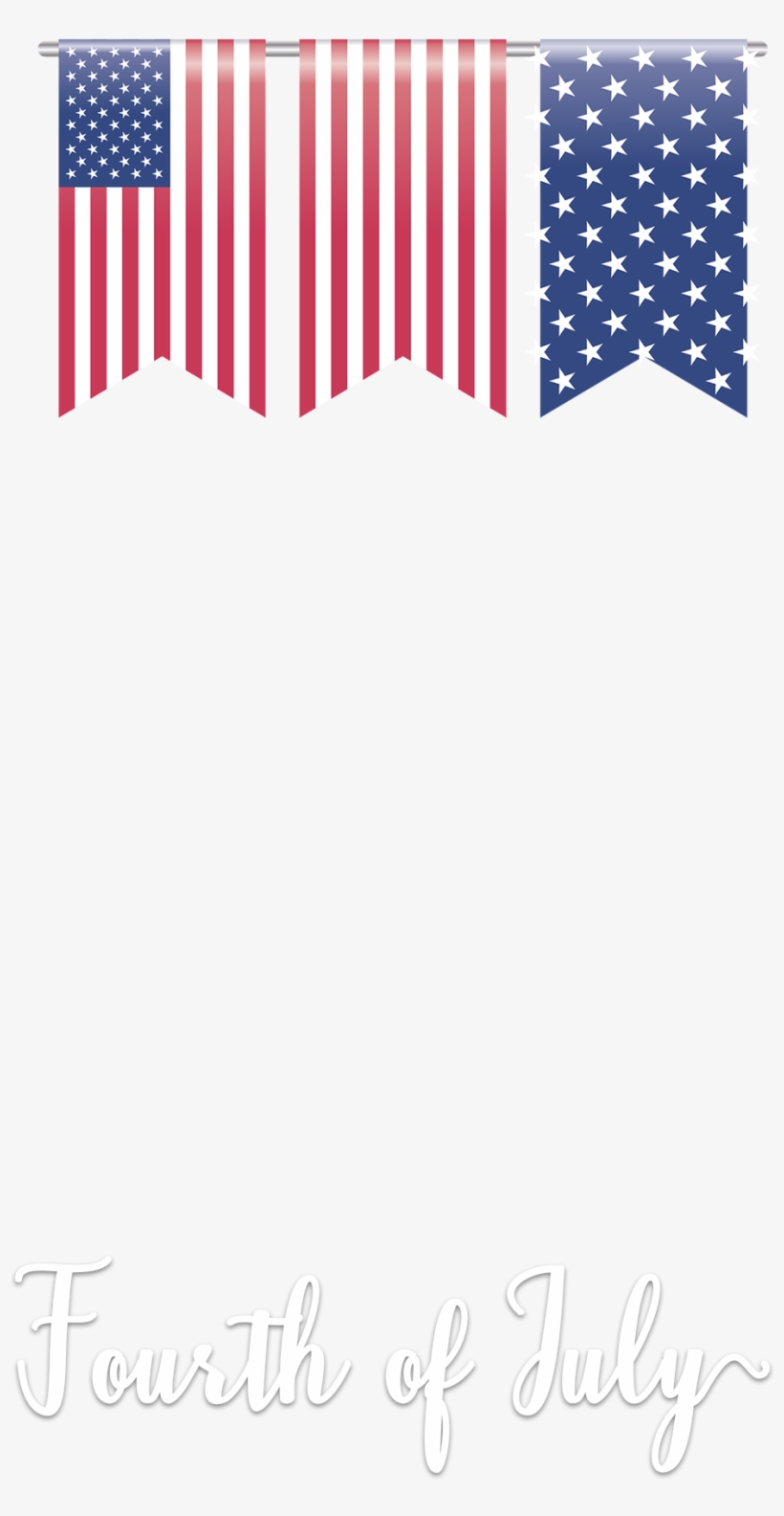Flags 4th Of July - 4th Of July Png Snapchat Geofilter, transparent png