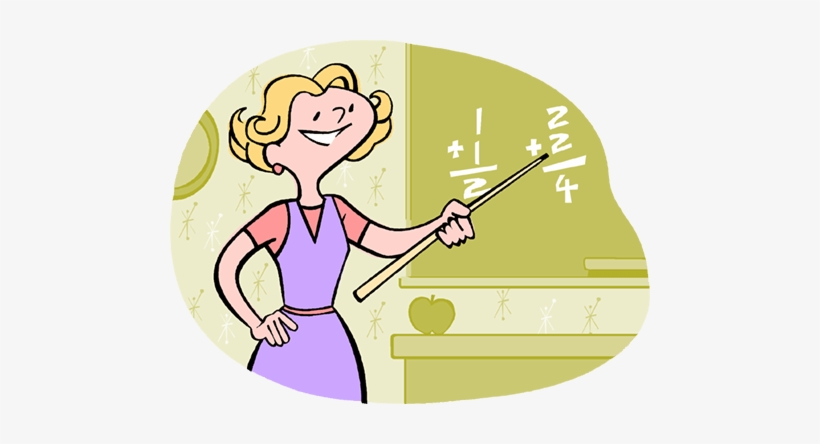 Teacher In Math Class Royalty Free Vector Clip Art - Teacher In Class Png, transparent png