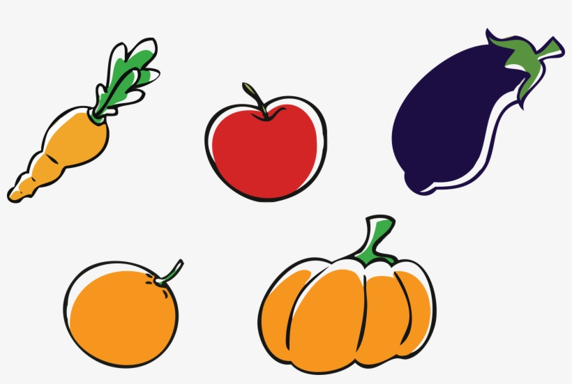Transparent Library Apple Pumpkin Vegetable Clip Art - Frutas Y Verduras Dibujos, transparent png