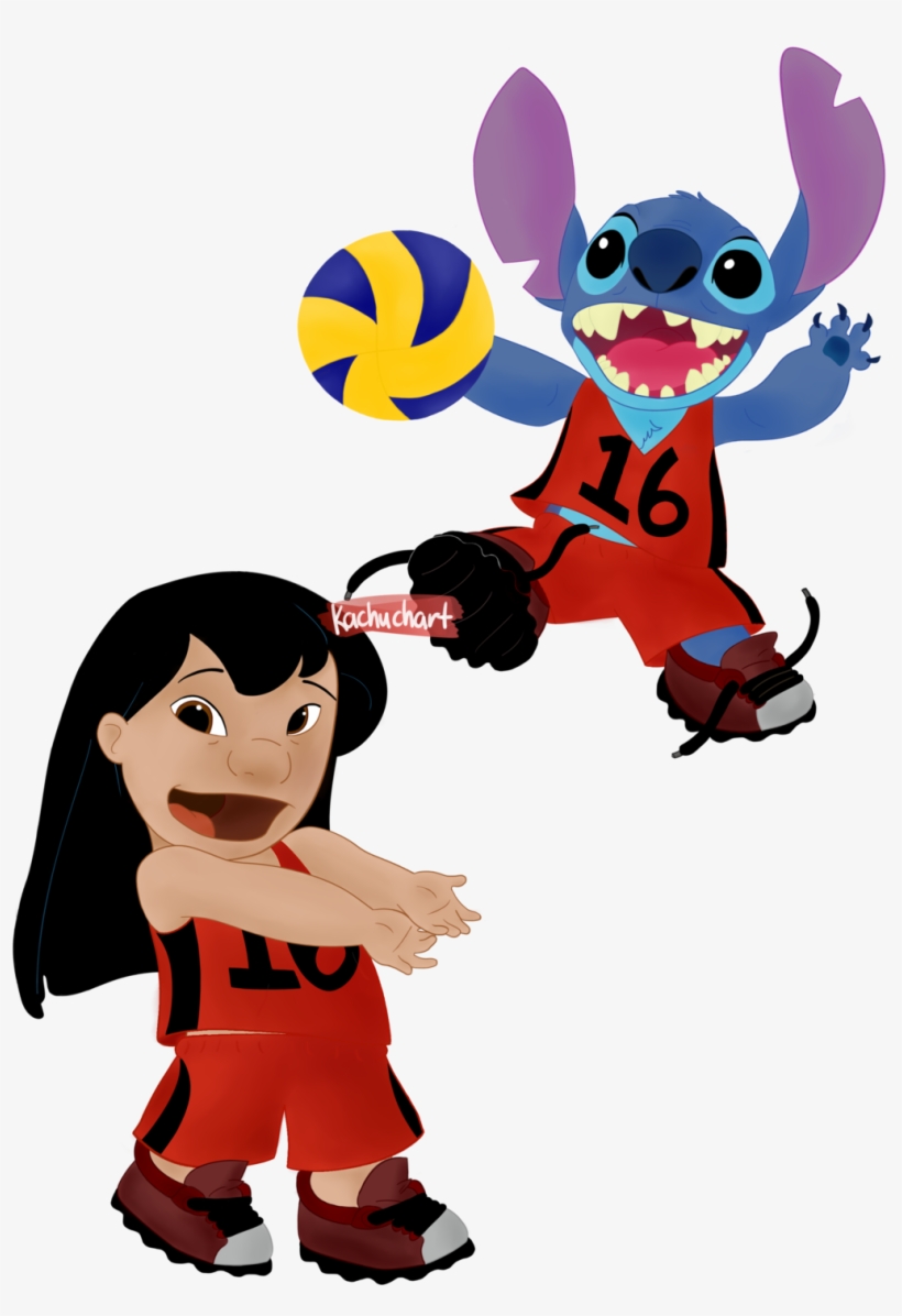 Lilo And Stitch Volleyball By Kachuchart - Lilo & Stitch, transparent png