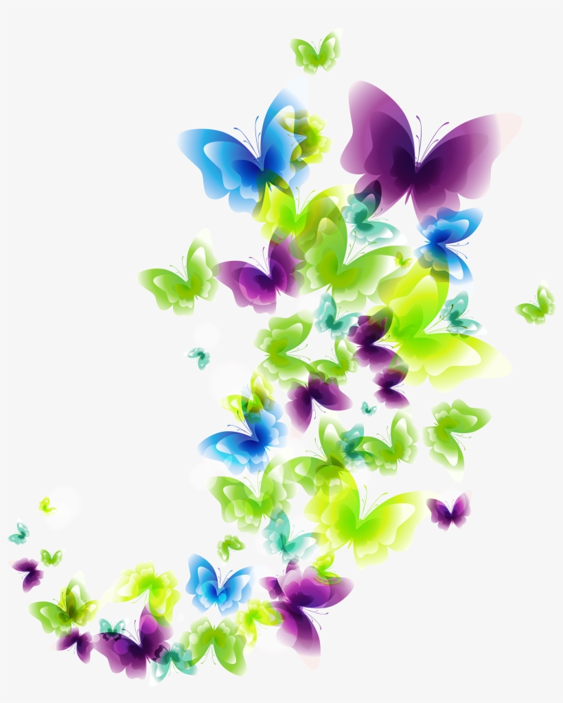 Deco Png Picture Gallery - Butterflies Clipart Transparent Background, transparent png