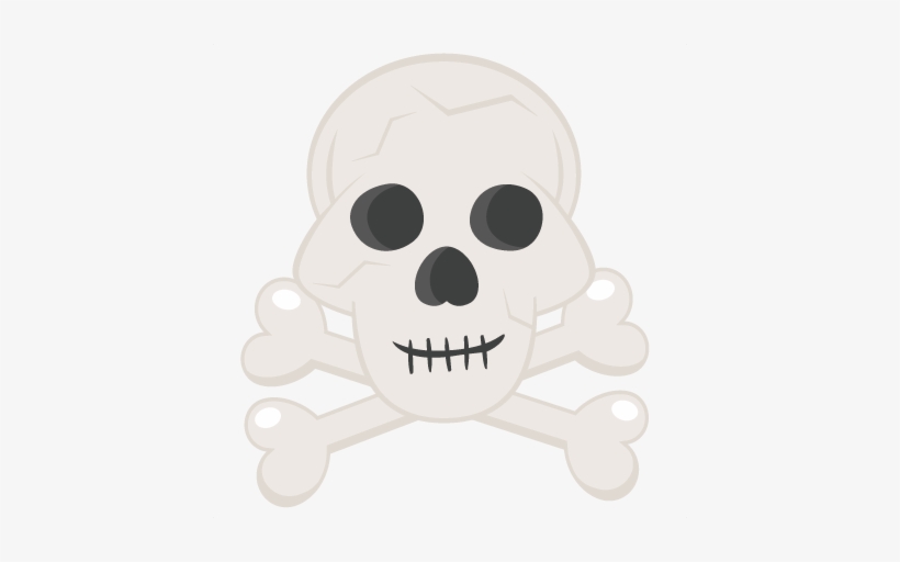Skull & Crossbones Svg Cutting Files For Scrapbooking - Cartoon, transparent png