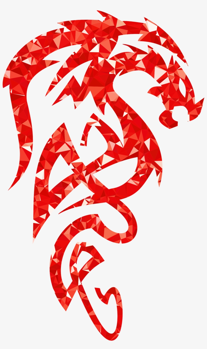 This Free Icons Png Design Of Ruby Tribal Drake, transparent png