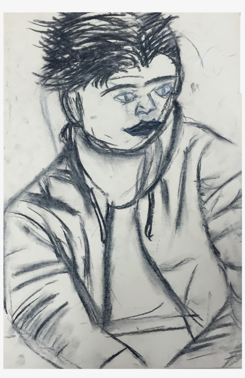 We Were Assigned To Draw A Friend/partner In This Project - Sketch, transparent png