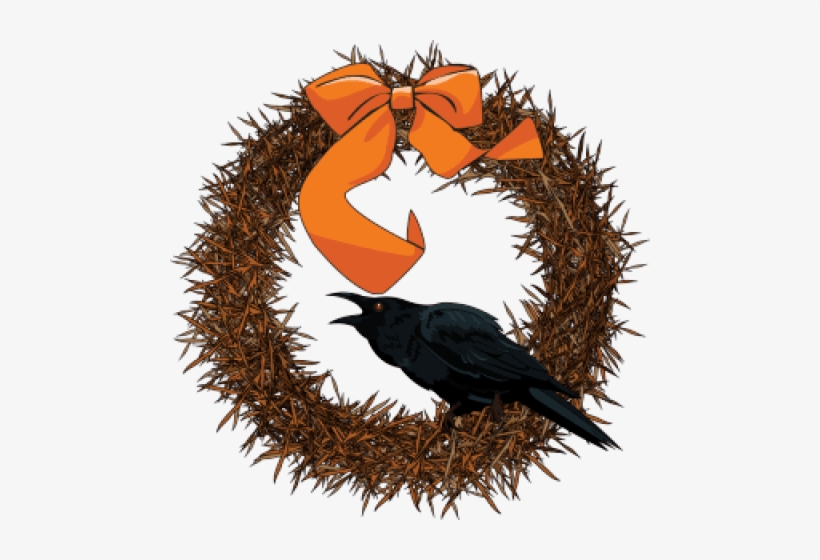 Free Png Free Halloween Witches Ghosts Bats Png Images - Halloween Wreath Clip Art, transparent png