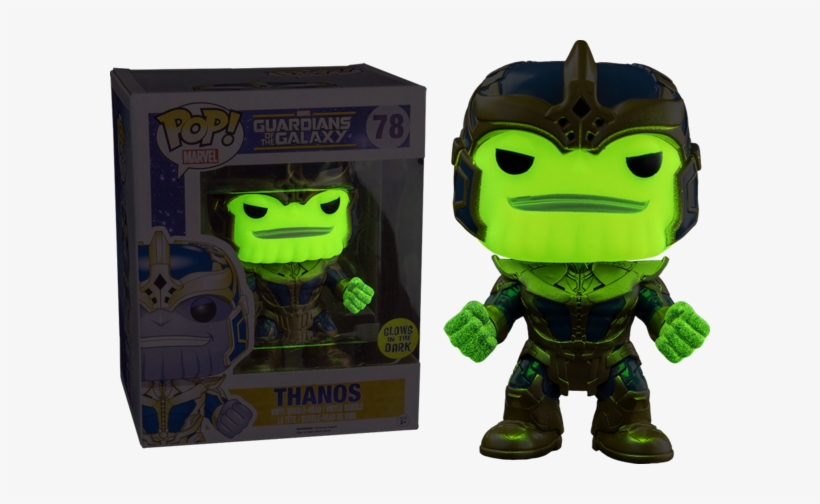 Figure Thanos Glow In The Dark - Funko Glow In The Dark Thanos 6-inch Pop! Vinyl Figure, transparent png