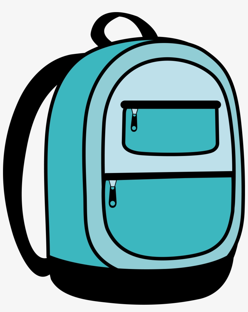 Blue Backpack Clipart - Backpack Clipart Png, transparent png
