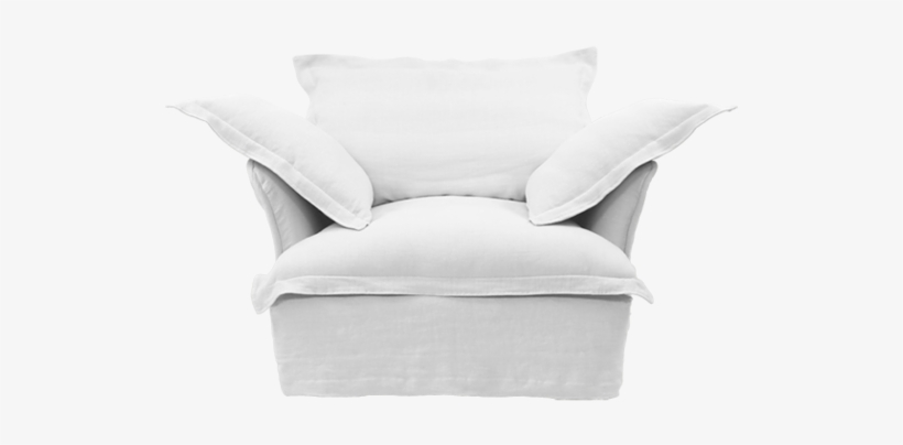 Transparrent Armchair - Linen, transparent png
