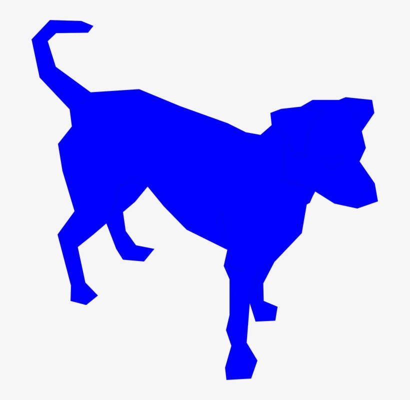 Blue Dog Clipart, transparent png