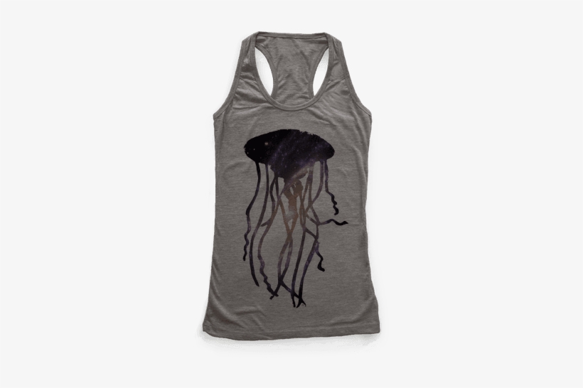 Galactic Jellyfish Racerback Tank Top - Cute But Grumpy Baby Onesie Racerback Tank Top Top:, transparent png