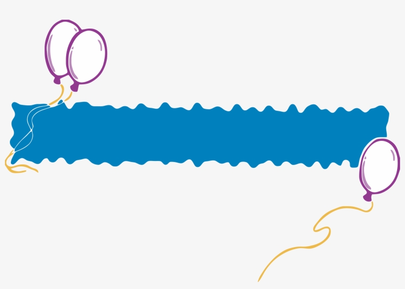 Party Banner 6 Icons Png - Happy Birthday Banner Png Transparent, transparent png